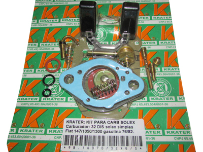 Kit Carburador Exportação Solex Fiat 147 (Simples)