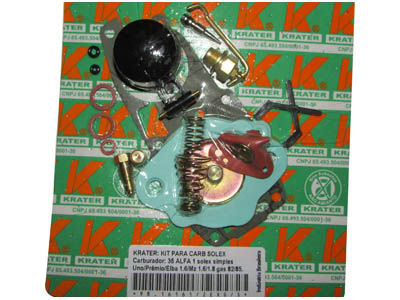 Kit Carburador Exportação Solex Monza 1.6/1.8 (Simples)