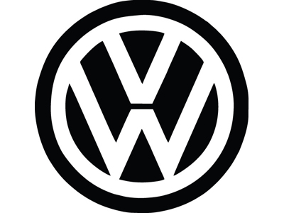 Emblema resinado calota vw preto jogo 48mm
