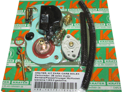 Kit Carburador Exportação Solex Santana/Monza 2E (Duplo)