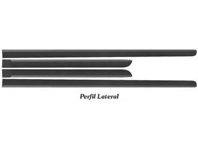 Friso lateral gol ger v vi 08 4p preto 4 pecas