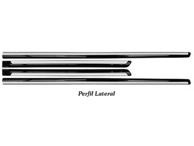 Friso Lateral Gol Ger V/VI 08/ 4P (Cromado/Preto - 4 Peças)