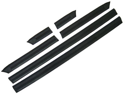 Friso Lateral Uno /94 2P (Preto - Largo - 6 Peças)