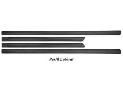 Friso Lateral Focus Hatch/Sedan 08/11 (Preto - 4 Peças)