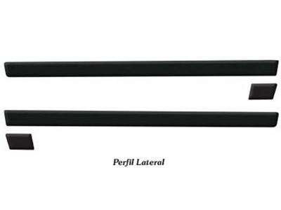 Friso lateral montana 10 preto 4 pecas