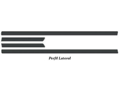 Friso lateral astra 03 11 2p preto 4 pecas