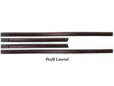 Friso lateral agile lt 09 11 preto 4 pecas