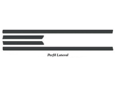 Friso Lateral Astra 98/02 4P (Preto - 4 Peças)