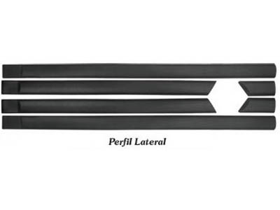 Friso Lateral Palio 08/11 2P (Preto - 6 Peças)