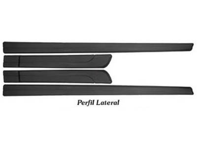 Friso lateral punto 07 11 4p preto 4 pecas