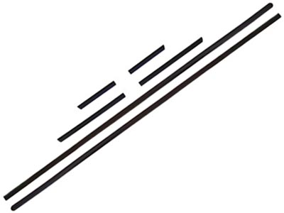 Friso Lateral Escort Hobby e XR3 /92 (Preto - 6 Peças)