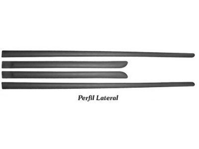 Friso Lateral Fox 03/ 2P (Preto - 4 Peças)