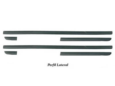 Friso lateral gol parati gli 95 99 2p cinza 6 pecas