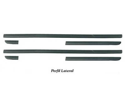 Friso Lateral Gol/Parati GLI 95/99 2P (Preto - 6 Peças)