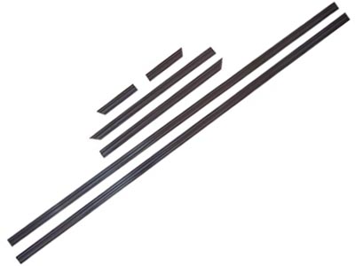 Friso lateral escort l 93 96 cinza escuro 6 pecas