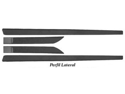 Friso Lateral Celta 02/06 2P (Preto - 4 Peças)