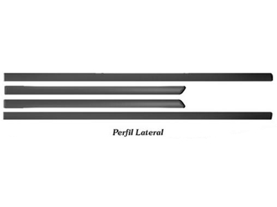 Friso Lateral Golf 99/06 4P (Preto - 4 Peças)