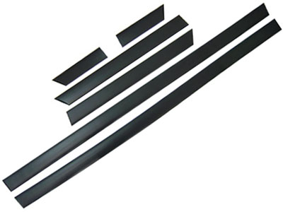 Friso Lateral Uno 05/10 2P (Preto - Largo - 6 Peças)