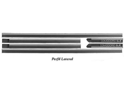 Friso lateral opala comodoro sle 85 90 2p preto 6 pecas