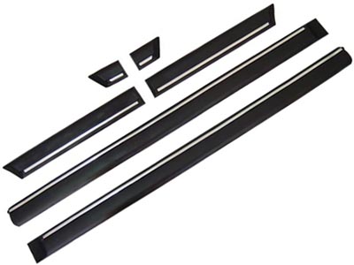 Friso Lateral Santana GLS 91/97 2P (Preto - 6 Peças)