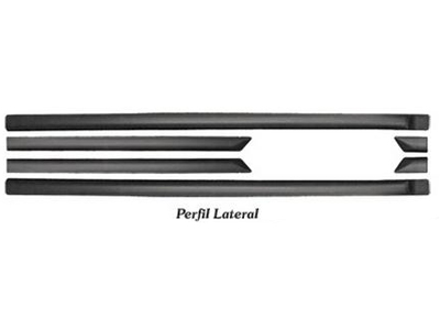 Friso lateral saveiro ger iv 03 07 preto largo 6 pecas