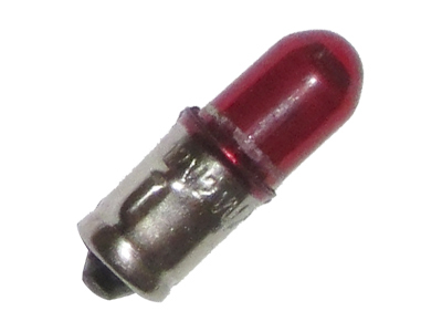 Lampada painel antigo vermelha 12v 2w