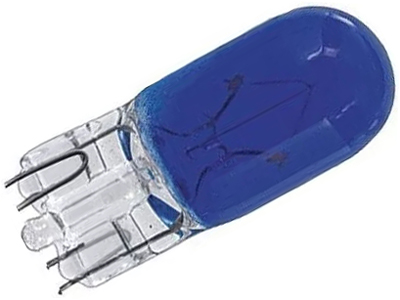 Lampada esmagada grande azul 12v 5w