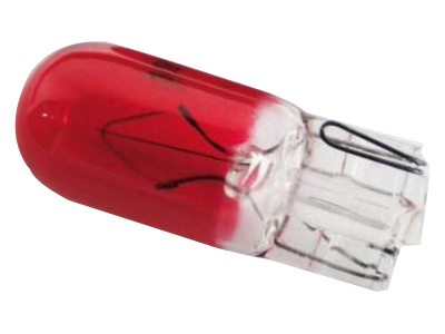 Lampada esmagada grande vermelha 12v 5w