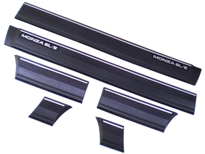 Friso Lateral Monza SLE 87/90 2P (Preto - 6 Peças)