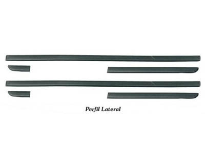 Friso Lateral Gol/Parati GLI 95/99 4P (Cinza - 6 Peças)