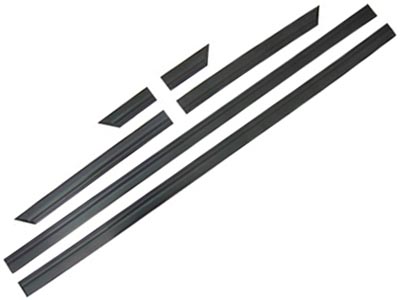 Friso lateral escort gl 93 96 cinza escuro 6 pecas