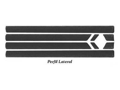 Friso lateral golf 98 4p preto 8 pecas