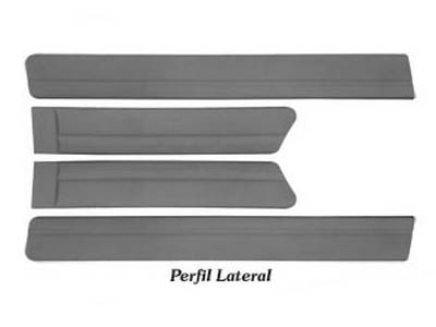 Friso Lateral Ecosport Freestyle 06/09 (Cinza - 4 Peças)
