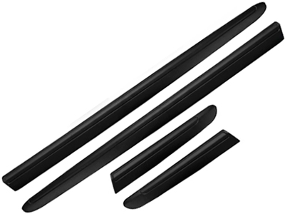 Friso lateral clio 00 preto 4 pecas