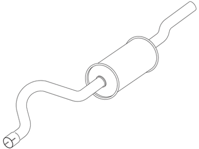 Silencioso tras opala 4cc 72 91