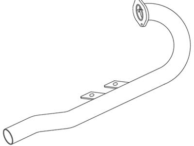 Tubo motor fusca 1300 1500 86 e brasilia e kombi 92 ld