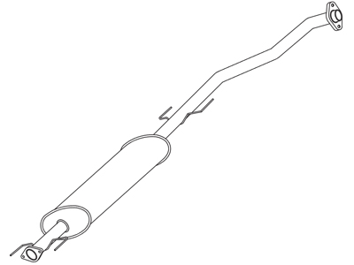 Silencioso interm vectra 2 0 16v 97 05 e vectra 2 2 97 05