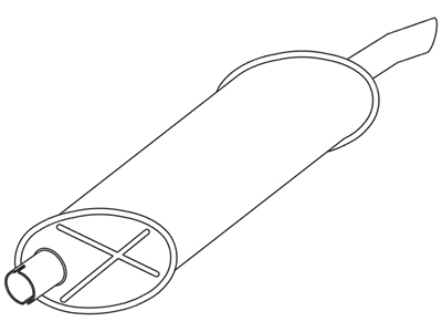 Silencioso tras kadett 96