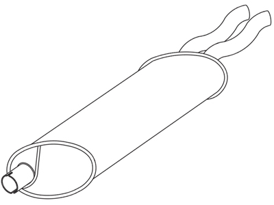 Silencioso tras kadett gs 2 0