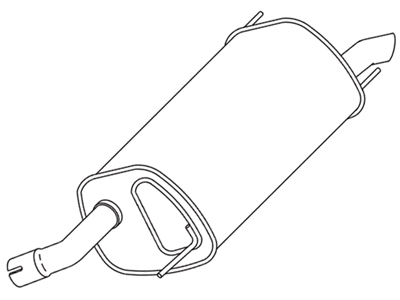 Silencioso tras corsa hatch 07 09