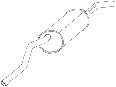 Silencioso tras clio sedan 1 0 99