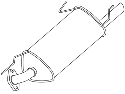 Silencioso tras vectra 2 0 8v 97 99