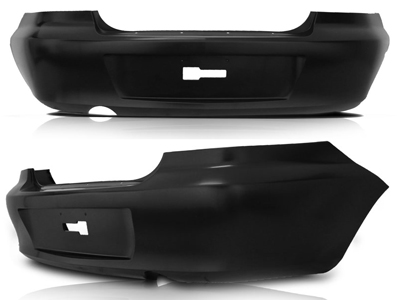 Parachoque traseiro prisma 07 12 preto liso