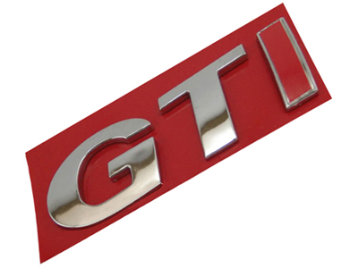 Emblema gti ger iii c i vermelho volkswagen