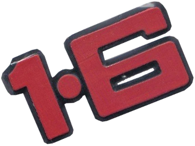 Emblema 1 6 vermelho 93 ford