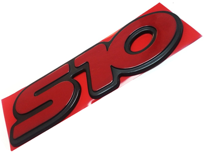 Emblema s 10 vermelho