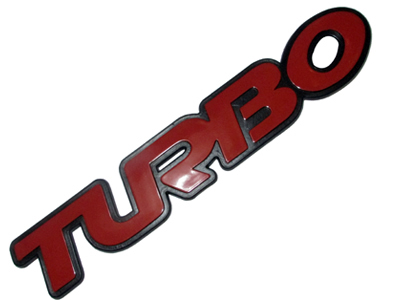 Emblema turbo s 10 blazer vermelho