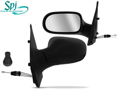 Retrovisor Ext Palio/Strada 08/10 2P LE c/c (Preto)