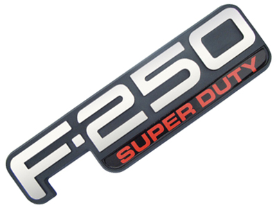Emblema f 250 super duty pick up