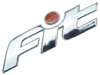 Emblema fit honda vermelho